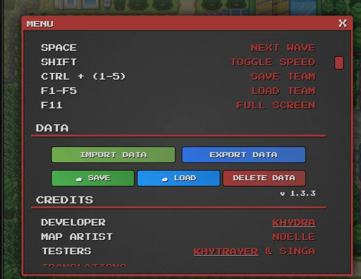 Cloud Save - In-game Menu Buttons