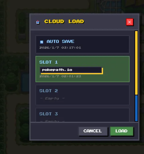 Cloud Save - Load Progress