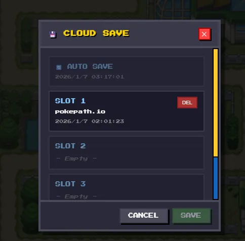 Cloud Save - Save Progress