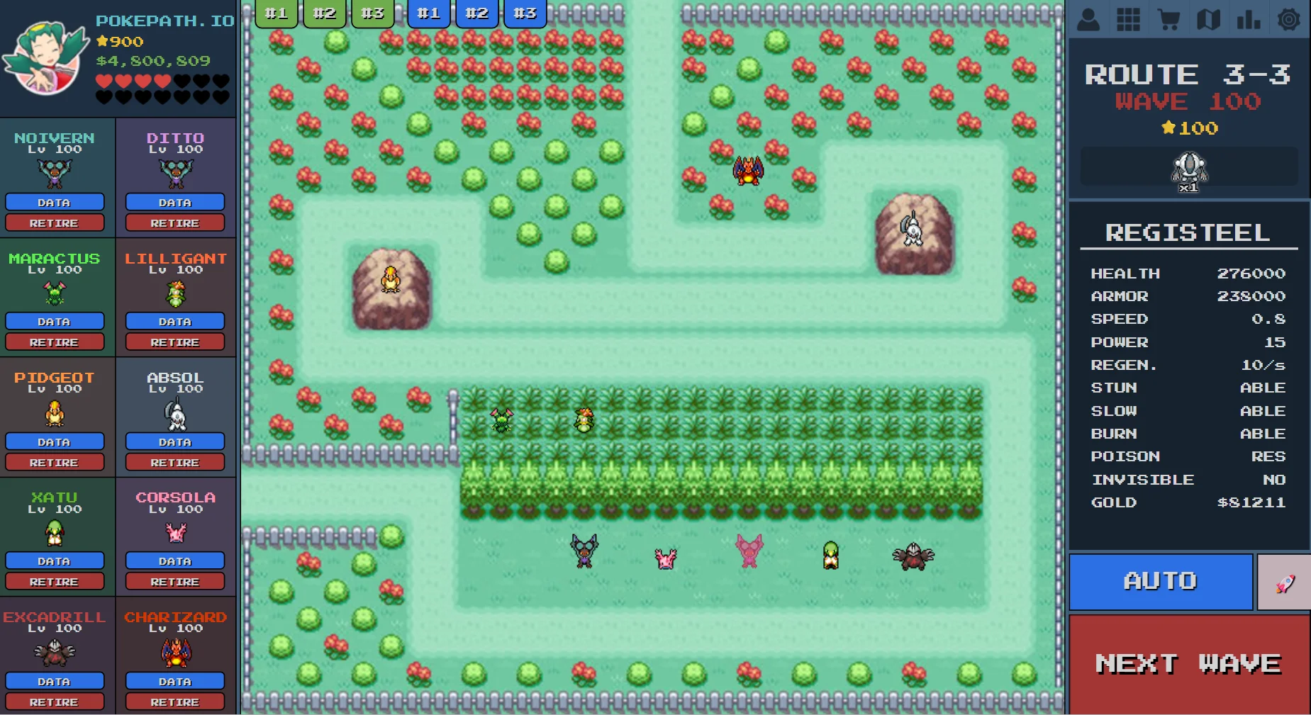 Route 3-3 CHARIZARD Repositioning